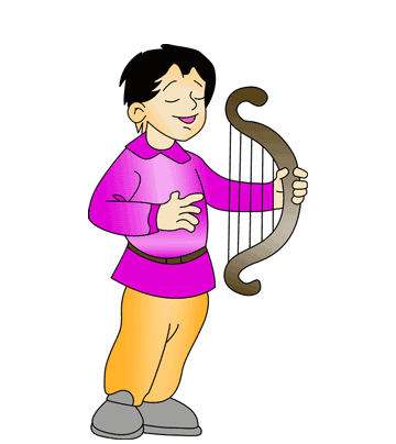 Old Harp Coloring Pages